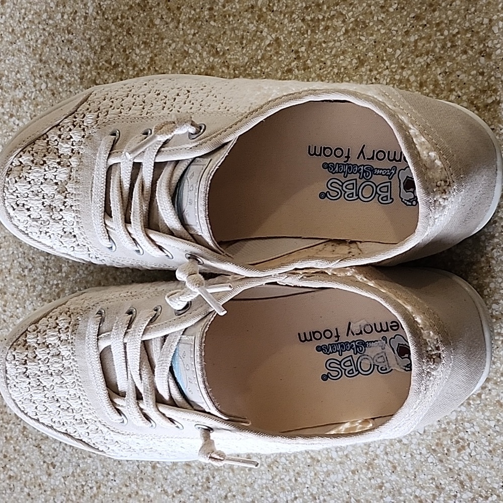 Women's Skechers Bob's B Cute Slip-on Woven Wishes Size 7 - Picture 8 of 10